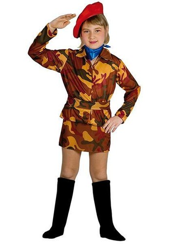 Costume soldatessa mis - costume,