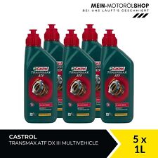 Olio servosterzo multiveicolo Castrol Transmax ATF DX III MAN MB 5x1 litri = 5 L