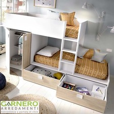 Letto a castello con armadio