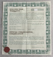 Rolex Warranty Guarantee Day