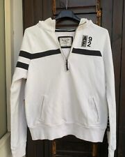 Felpa vintage Abercrombie & Fitch colore bianco e nero taglia S