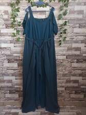 TUTA DONNA ELEGANTE CON CINTURA GONNA VELATA TG. 4 XL (56/58 IT)