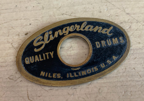 Slingerland nero oro ovale - e,
