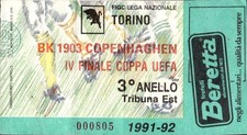 Biglietto Finale Coppa UEFA