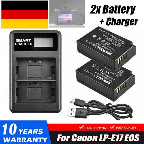 Batteria e17 doppio - lp-e17, +
