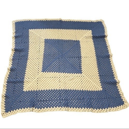 Coperta vintage nonna quadrata