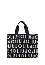 LIU JO BORSA KNITTED LOGO BLU