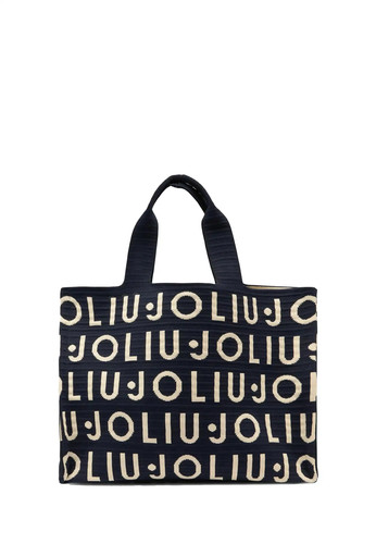 Liu borsa knitted logo blu - liu,