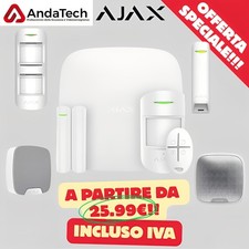 Kit AJAX Allarme Casa Senza Fili STARTERKIT con Hub 2G Wireless Sensore Moviment