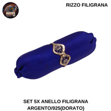Set 5 x Anello  Filigrana