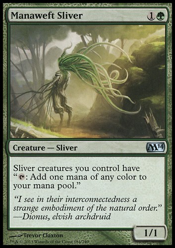 Mtg manaweft sliver - manaweft, exc