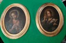 Coppia dipinti ovali