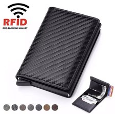 porta tessere  Portafoglio Di Pelle Rfid Piccolo  ( 7 Tessere E Contanti)