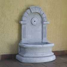FONTANA MURO PARETE PER GIARDINO DA ESTERNO CEMENTO APPOGGIO E PIETRA LAVANDINO