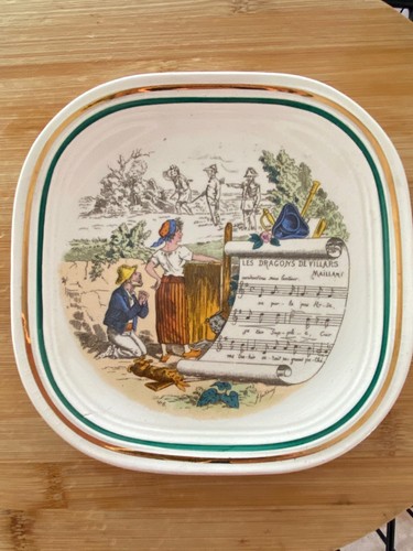 Piatto opera francese vintage