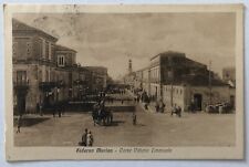 Cartolina Siderno Marina corso V.E animata Reggio paesaggistica T12