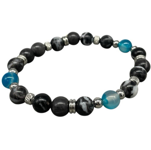 Bracciale uomo donna pietre - bracciale,