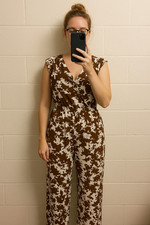 Maxi abito marrone liquore