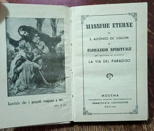 Libro massime eterne s - di,