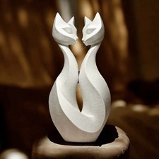 Statua Gatti Innamorati Coppia