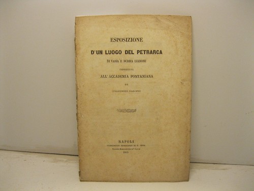 Casotti francesco esposizione - casotti,