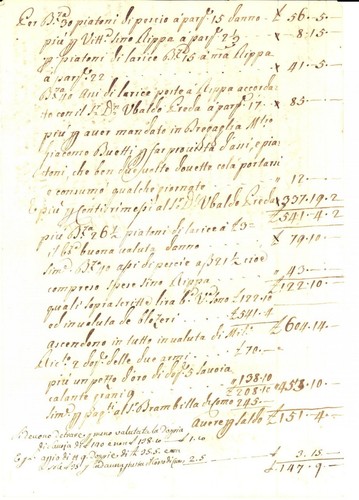1770 chiavenna conto - (so),