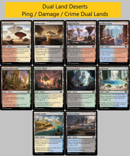 Mtg dual lands - lands, damage