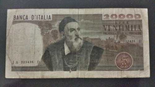 Banconota 20000 tiziano - banconota,