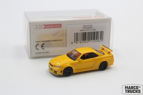 Herpa nissan gtr - 34, giallo
