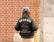 Giacca da volo Studio Ghibli GBL Kiki's Delivery Service MA-1 Navy nuova