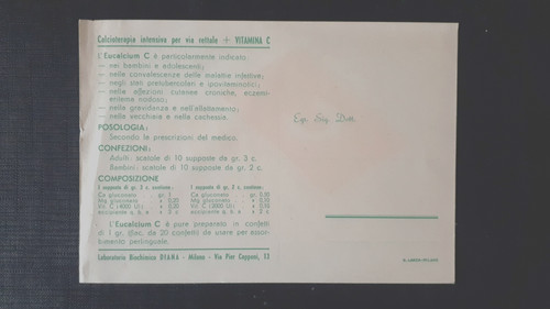 Cartolina pubblicitaria antica - cartolina,