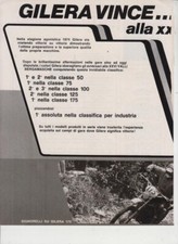 advertising Pubblicità-MOTO GILERA 50  COMPETIZIONE 1974-MOTOITALIANE  EPOCA