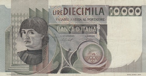 Italia banconota 000 - italia, 10.000