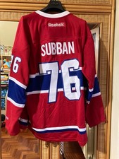 Reebok Montreal Canadiens Subban 76 NHL Hockey Jersey Mens XL