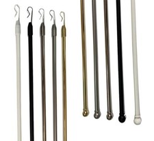 ASTINE PER TENDE BASTONE TENDA TIRATENDA BINARIO SCORREVOLE ASTA FRUSTA ACCIAIO