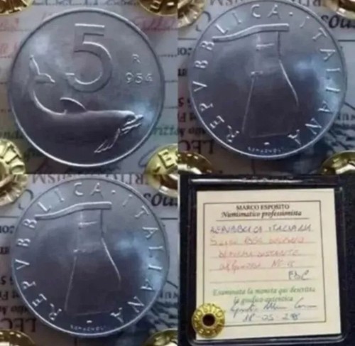 Lire 1954 firma distante dal - lire,