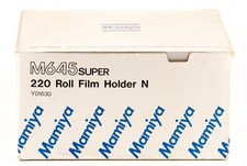 MAMIYA M645 SUPER 220 ROLL FILM HOLDER  N Y01630 BOXED
