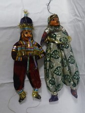 VECCHIE MARIONETTE IN LEGNO E TESSUTO