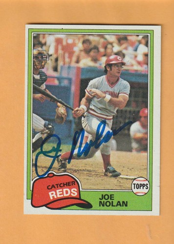Joe nolan cincinnati reds auto - joe,