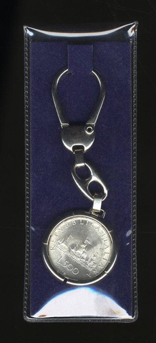 Portachiavi argentato con - argentato,
