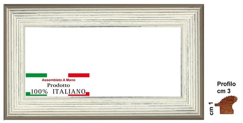Cornice legno bianca - cornice,
