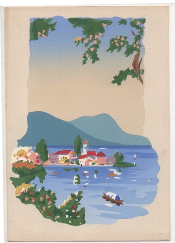 Cartolina illustrata dipinta - illustrata,