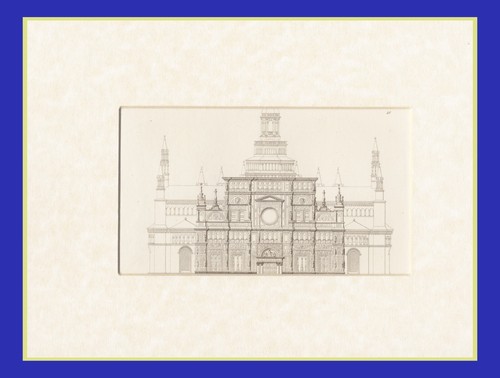 Certosa pavia litografia - ,,