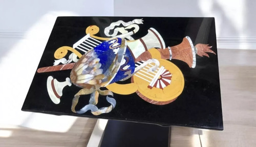 Piano incrustato marmo - piano, in