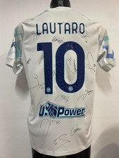 MAGLIA AWAY SERIE A "LAUTARO 10" AUTOGRAFATA SQUADRA FC INTER 2025/2026