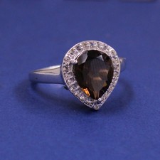 Anello Quarzo Fumè Anello in