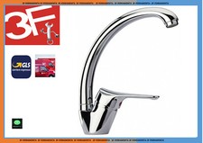 Rubinetto Miscelatore per Lavello Cucina con Canna Alta Rotante + Flessibili