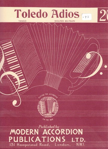 Toldeo adios wolmer - adios, (tango)
