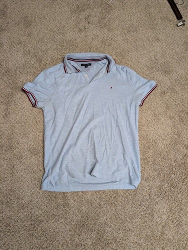 Polo uomo tommy hilfiger blu - polo,