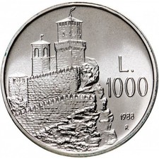 MONETA DA LIRE 1000 S. MRINO